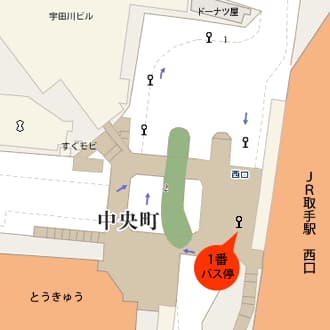 取手駅西口地図